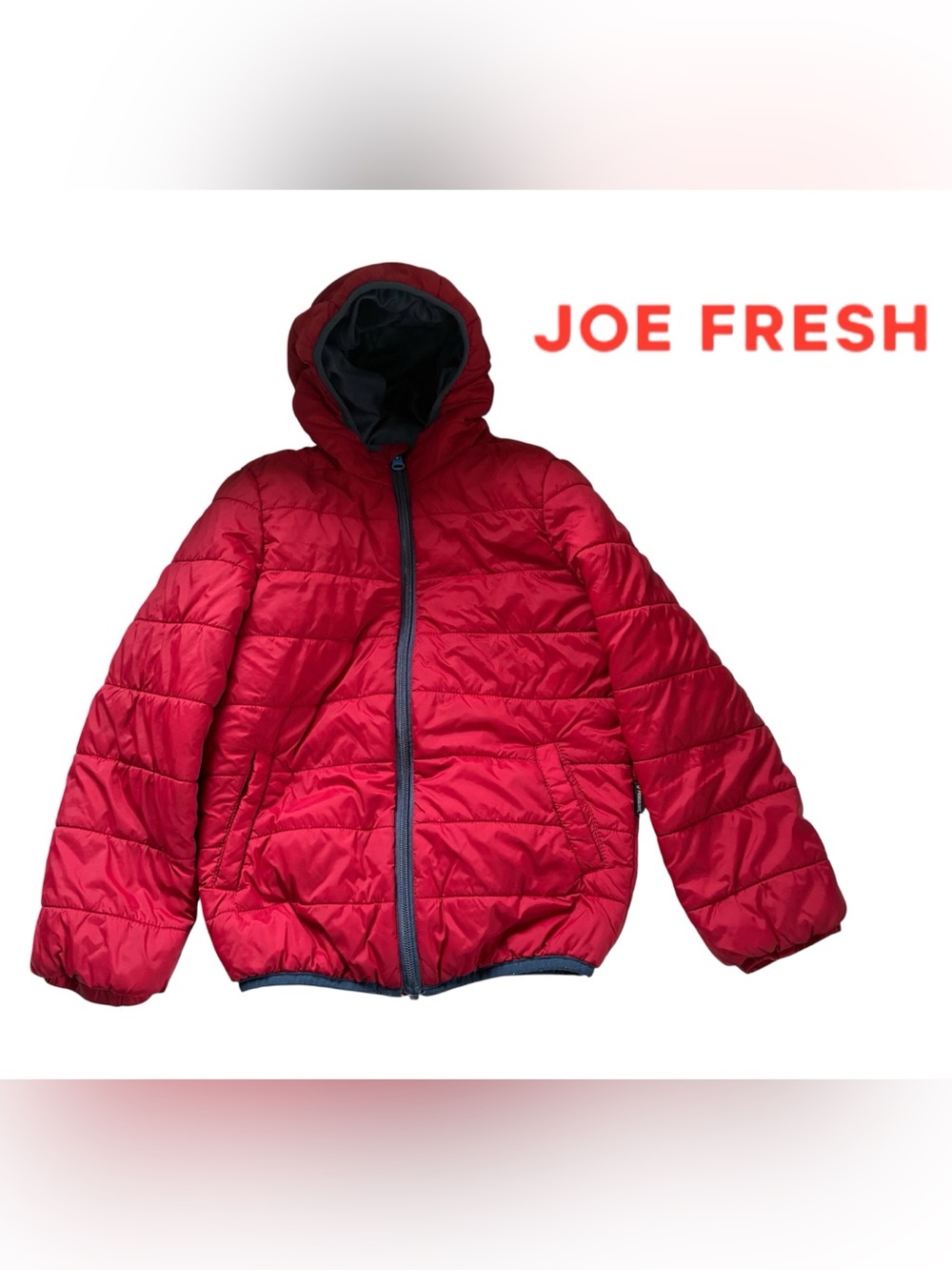 RED PUFFER JACKET KIDS UNISEX FALL COAT